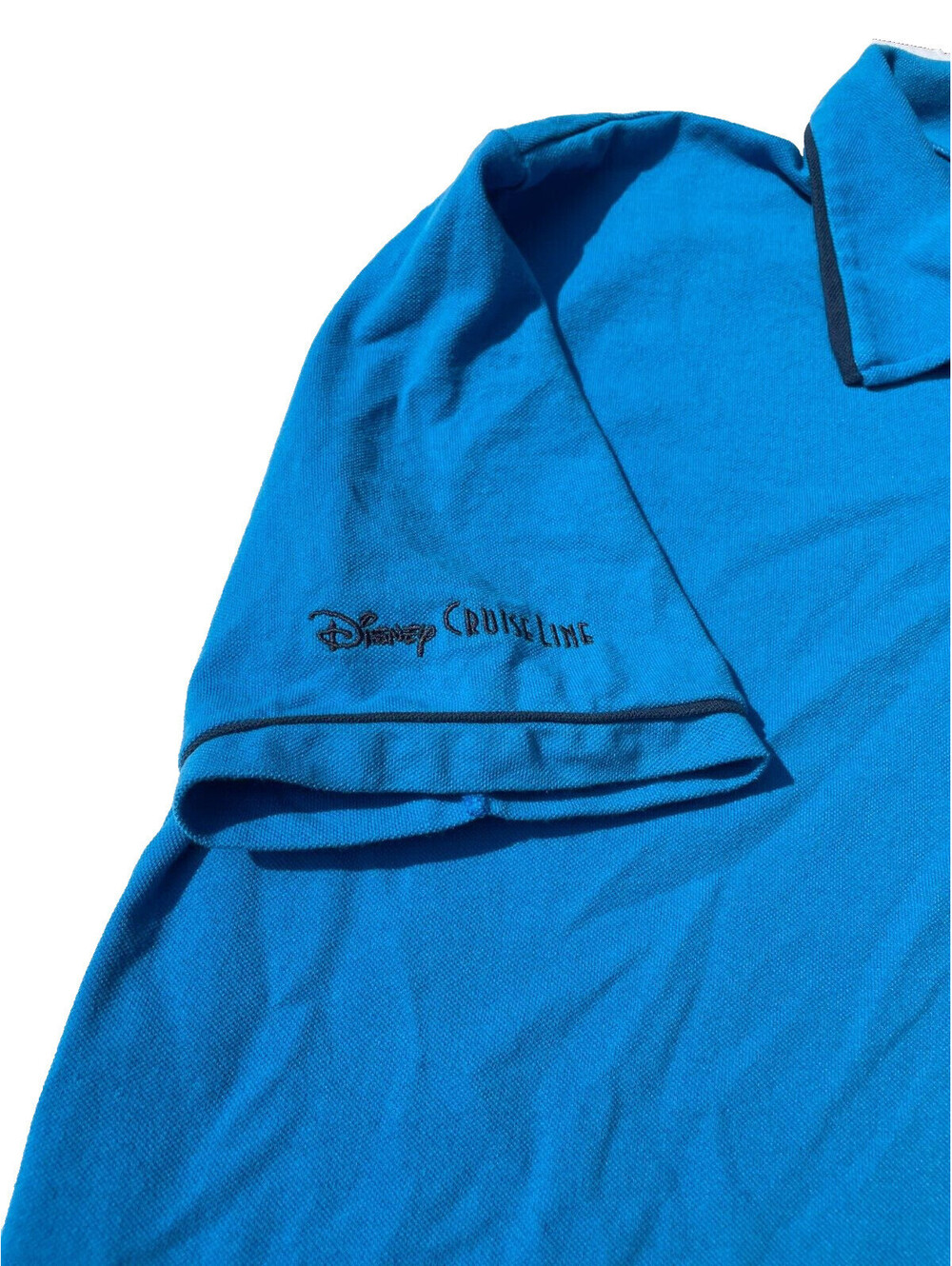 Disney Cruise Line Polo T Shirt Mens XL Collared Short Sleeve Blue Embroidered - Picture 4 of 7